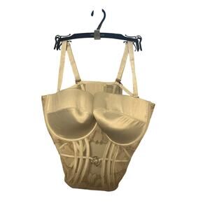 ✨ Honey Birdette Pearled Ivory Bustier – Size 38H ✨